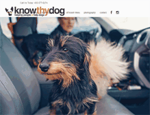 Tablet Screenshot of knowthydogtraining.com